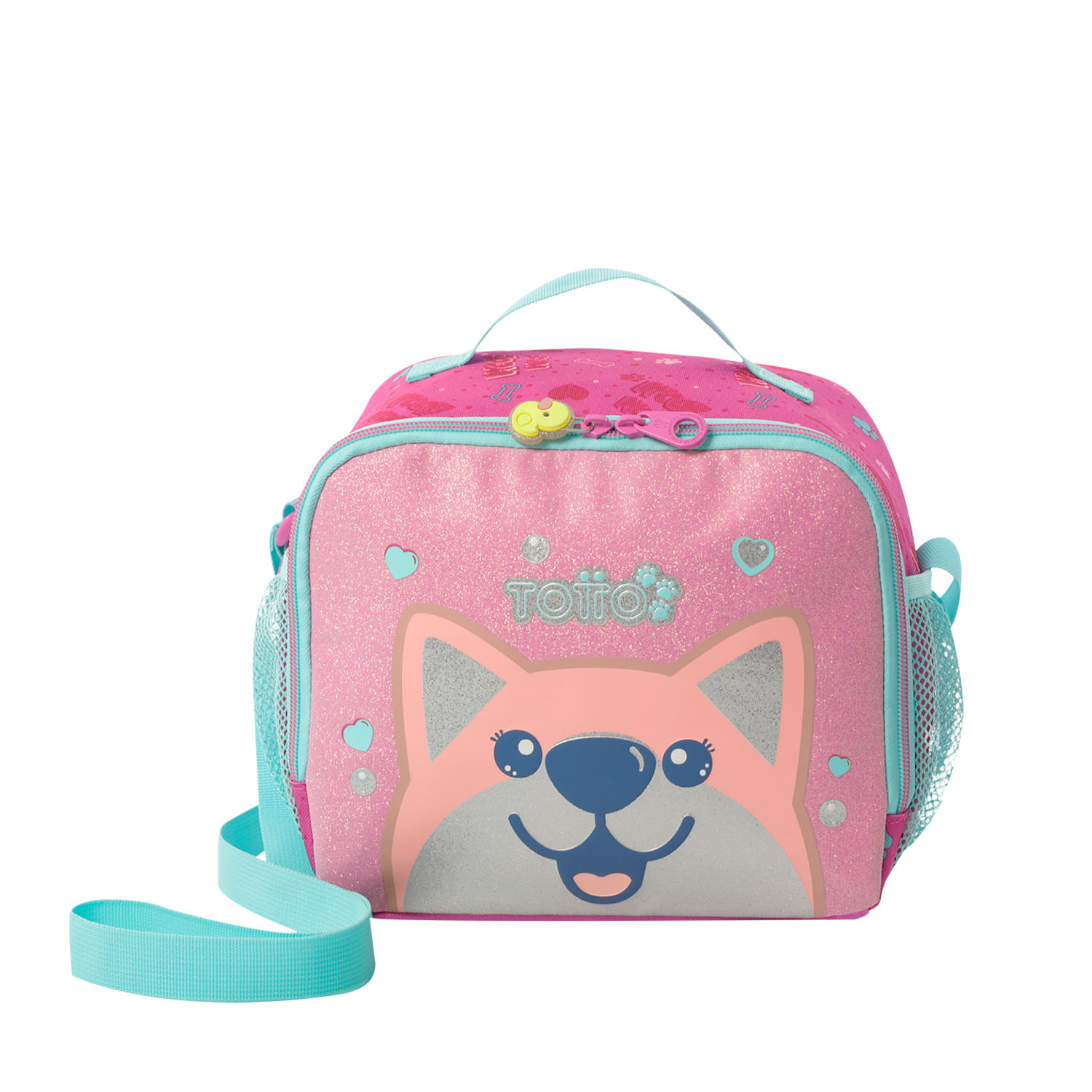 Lonchera Térmica para Niña Doggy Love Grande Rosada