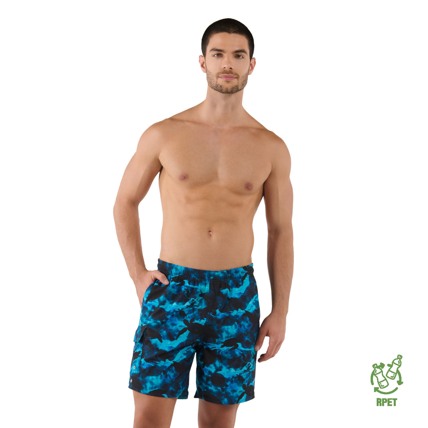 Pantalón Estampada Filipinas Hombre Azul