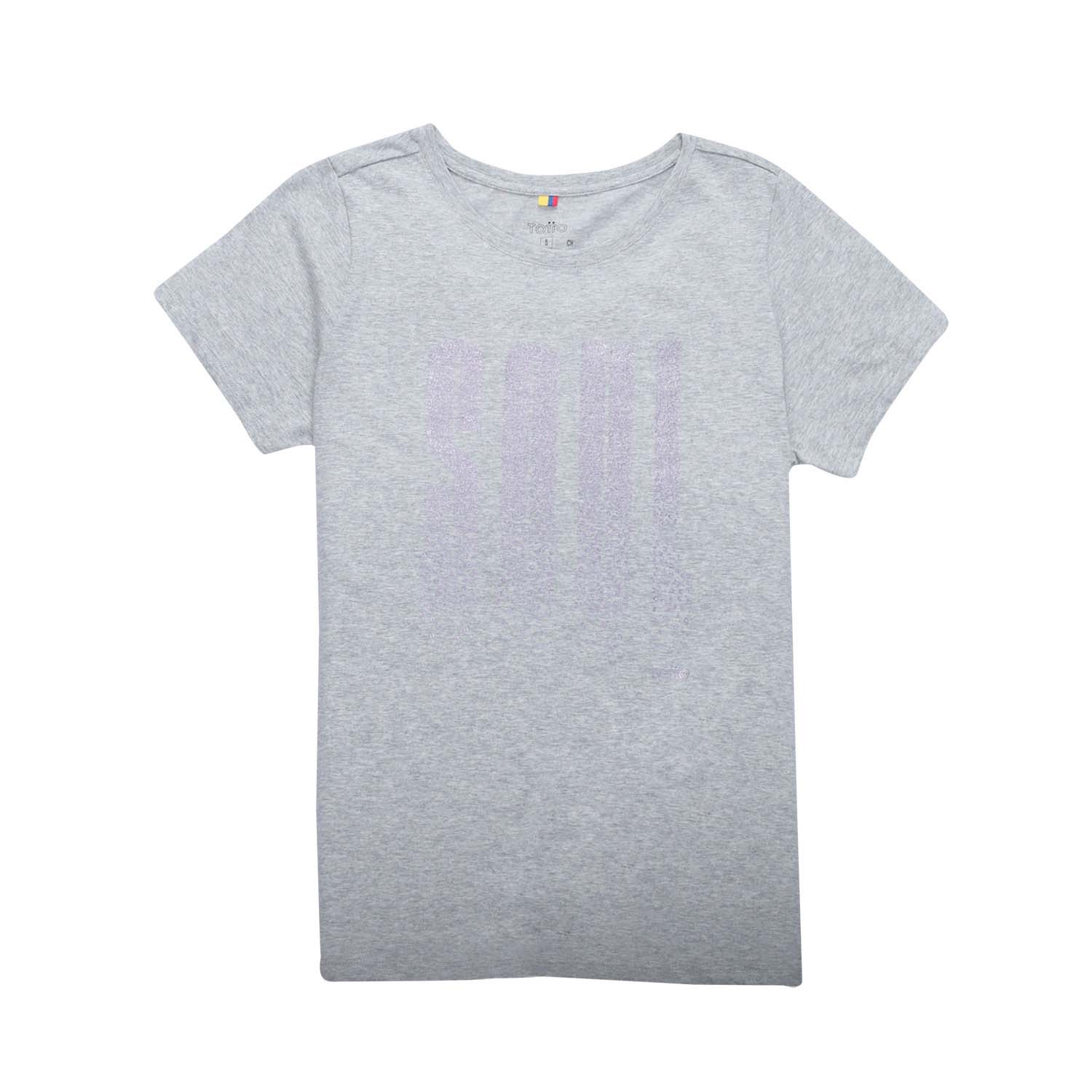 Camiseta Gris Thinky Mujer