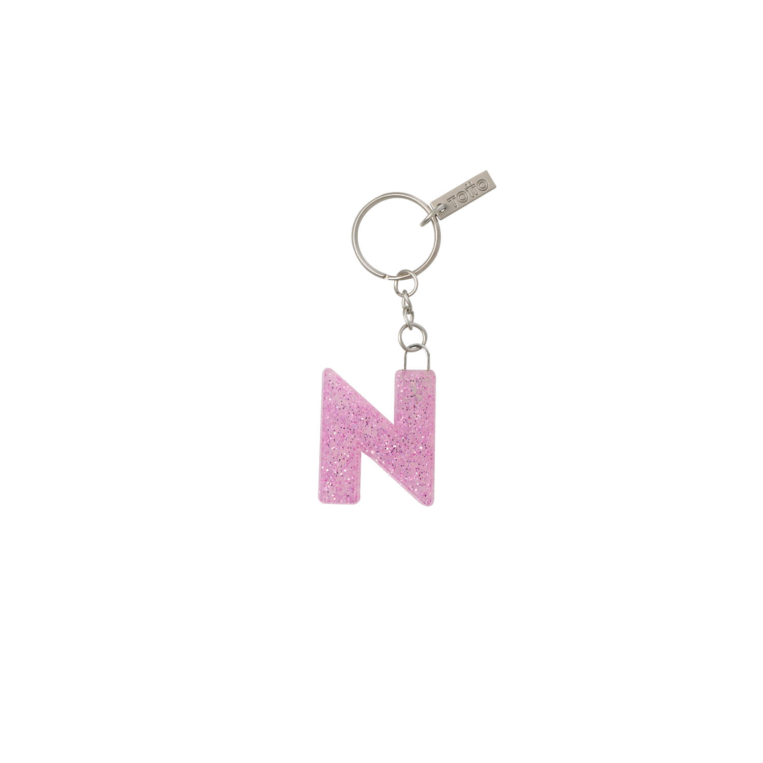 Llavero de Goma Abc color Morado