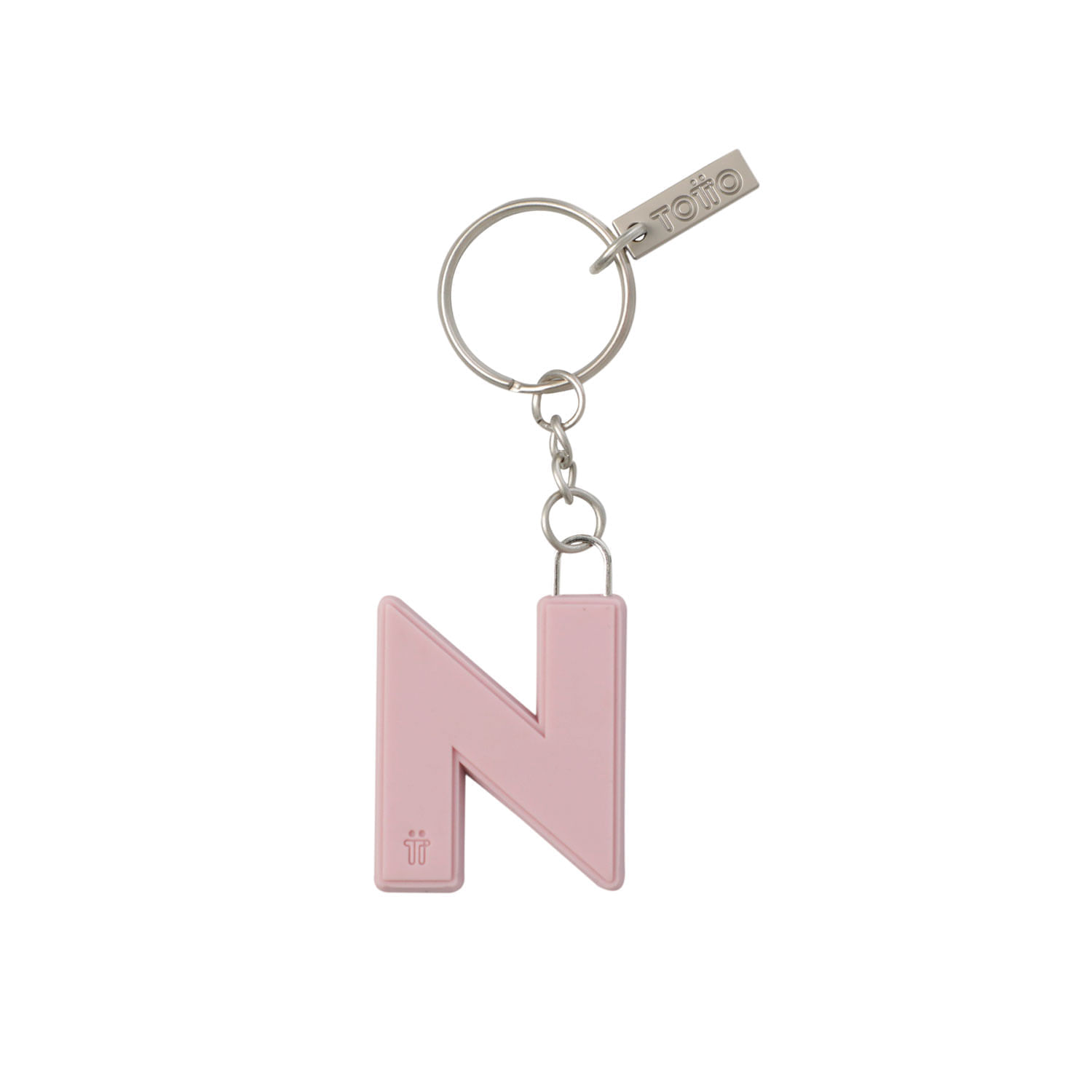 Llavero de Goma Abc color Rosado
