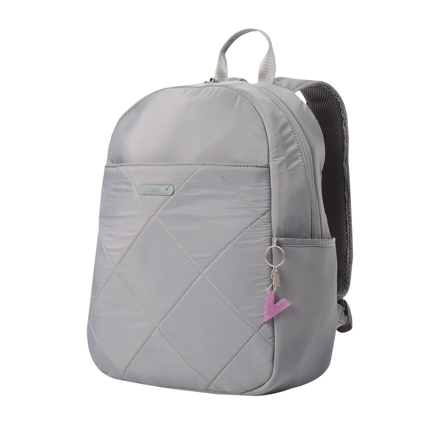 Llavero de Goma Abc color Morado
