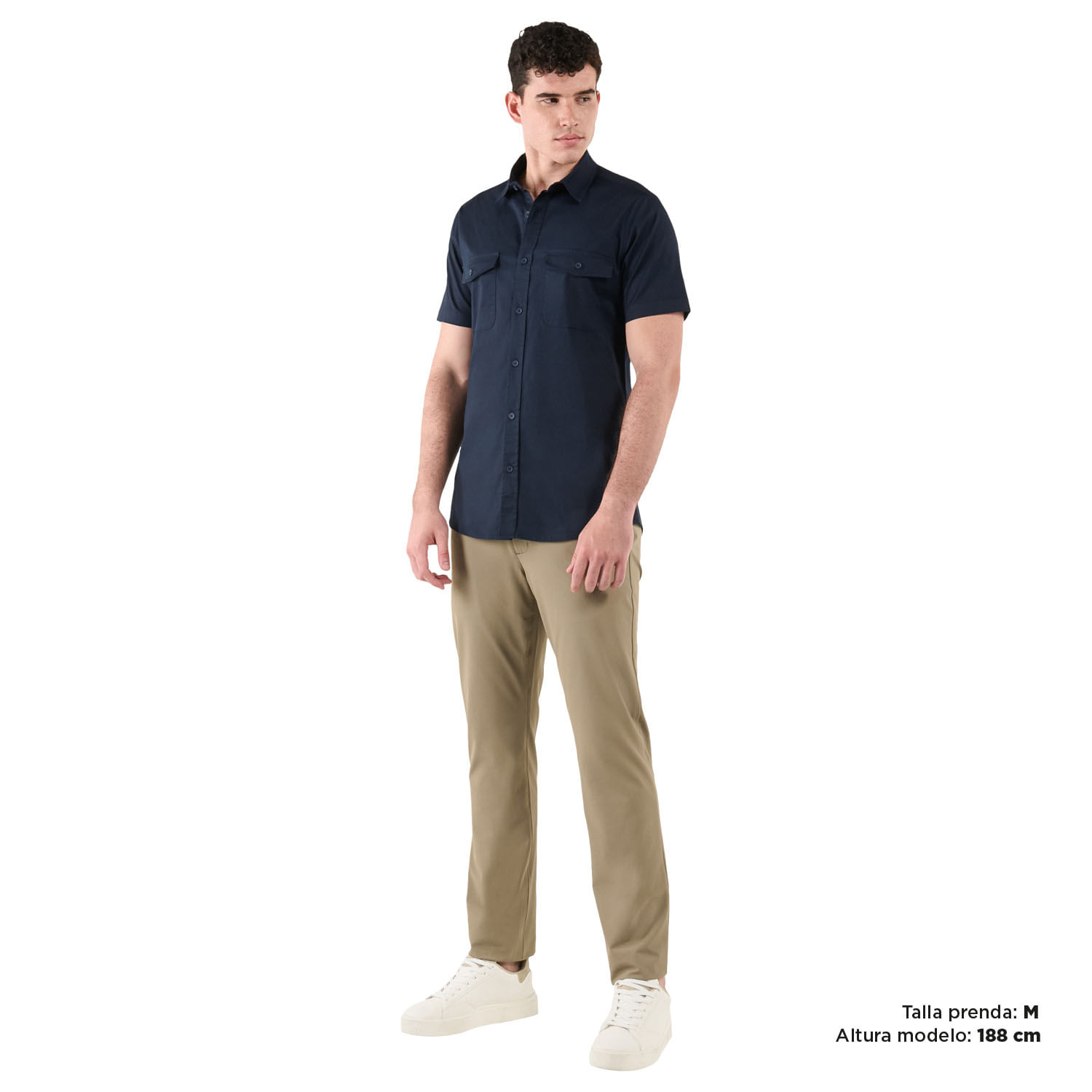 Camisa para Hombre Manga Corta Garnet Azul