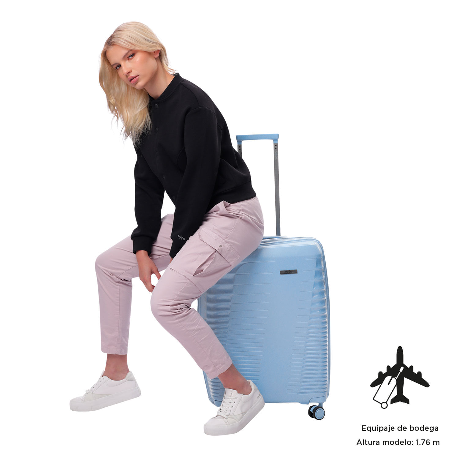 Maleta de Viaje Mediana 360 Traveler 23 kilos Azul