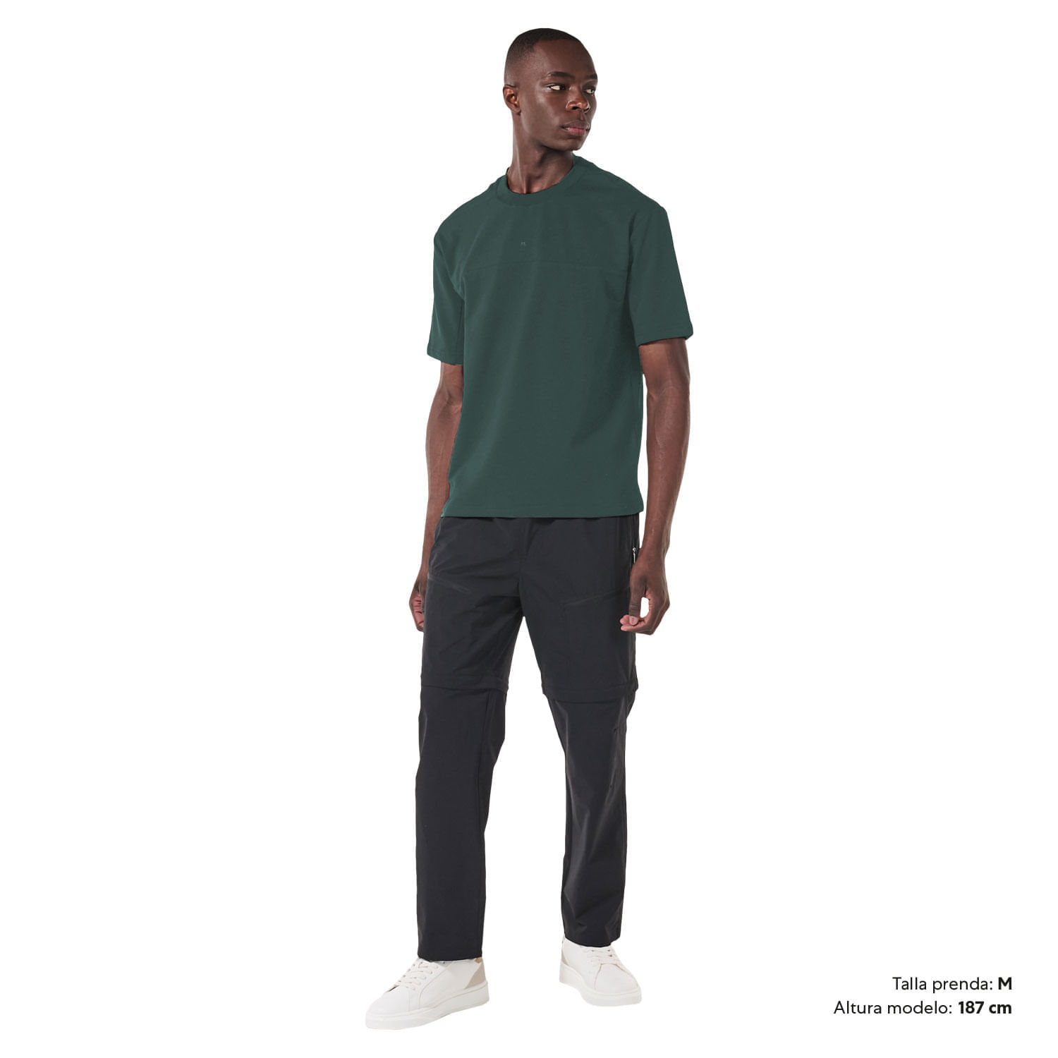 Camiseta Cuello Redondo para Hombre Rufo Verde Xxl