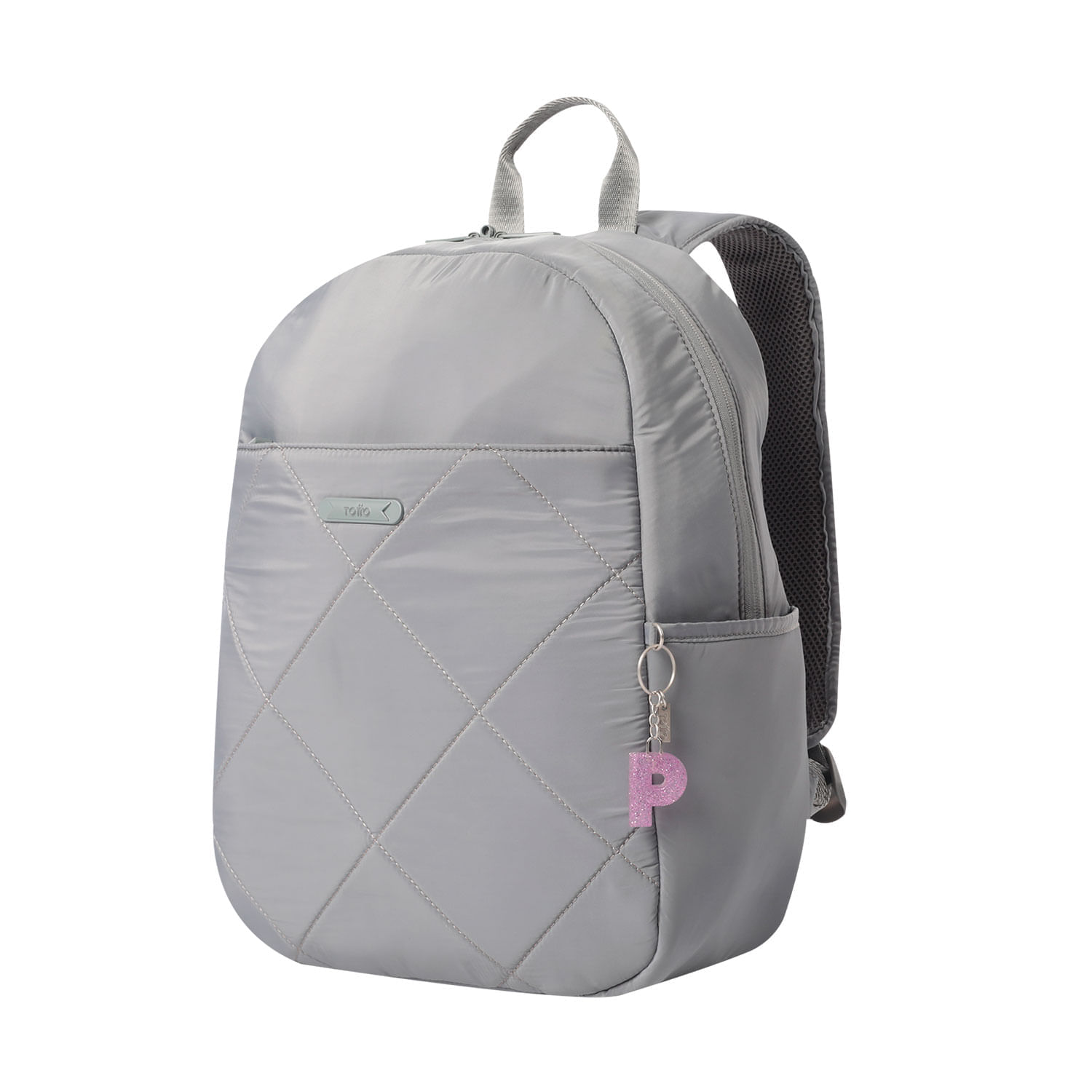 Llavero de Goma Abc color Morado
