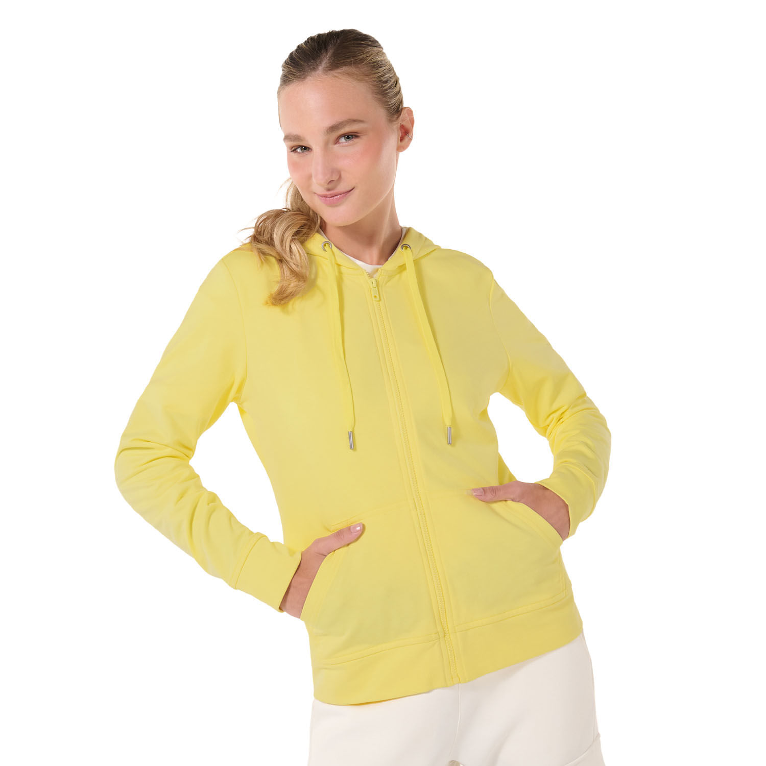 Buzo Tipo Hoodie para Mujer Tawy Xl Amarillo