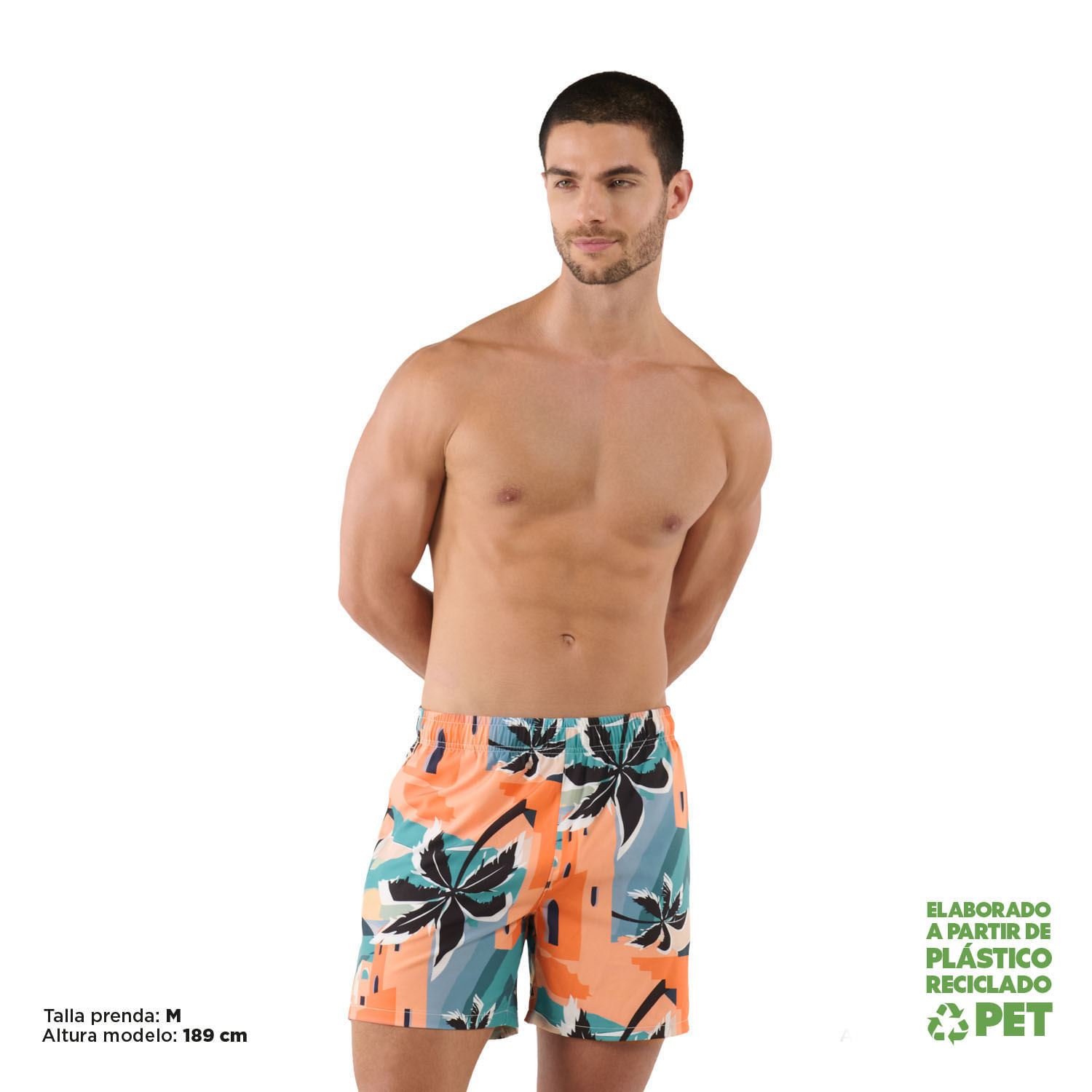 Pantalón Estampada Abriko Hombre Verde