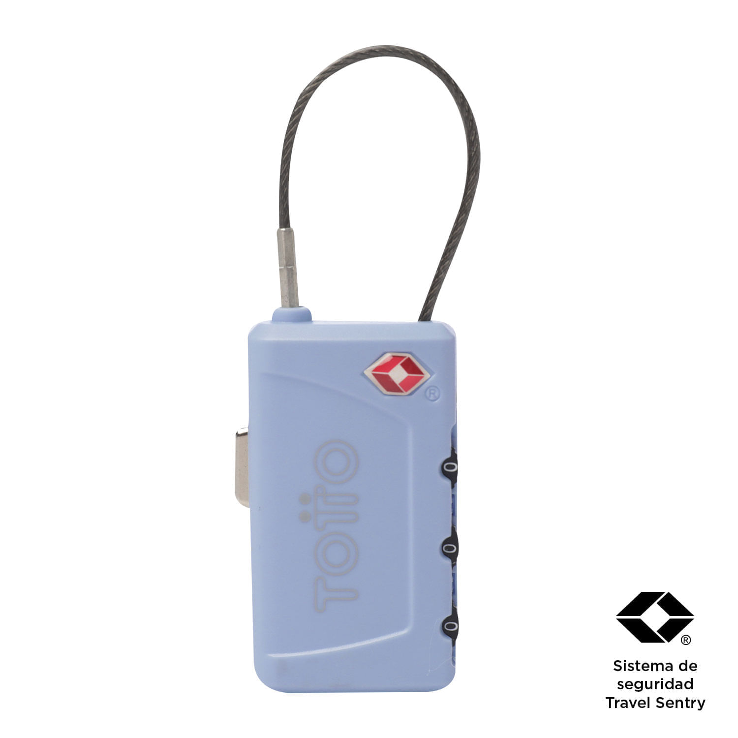 Candado de seguridad para viaje Poxy Azul