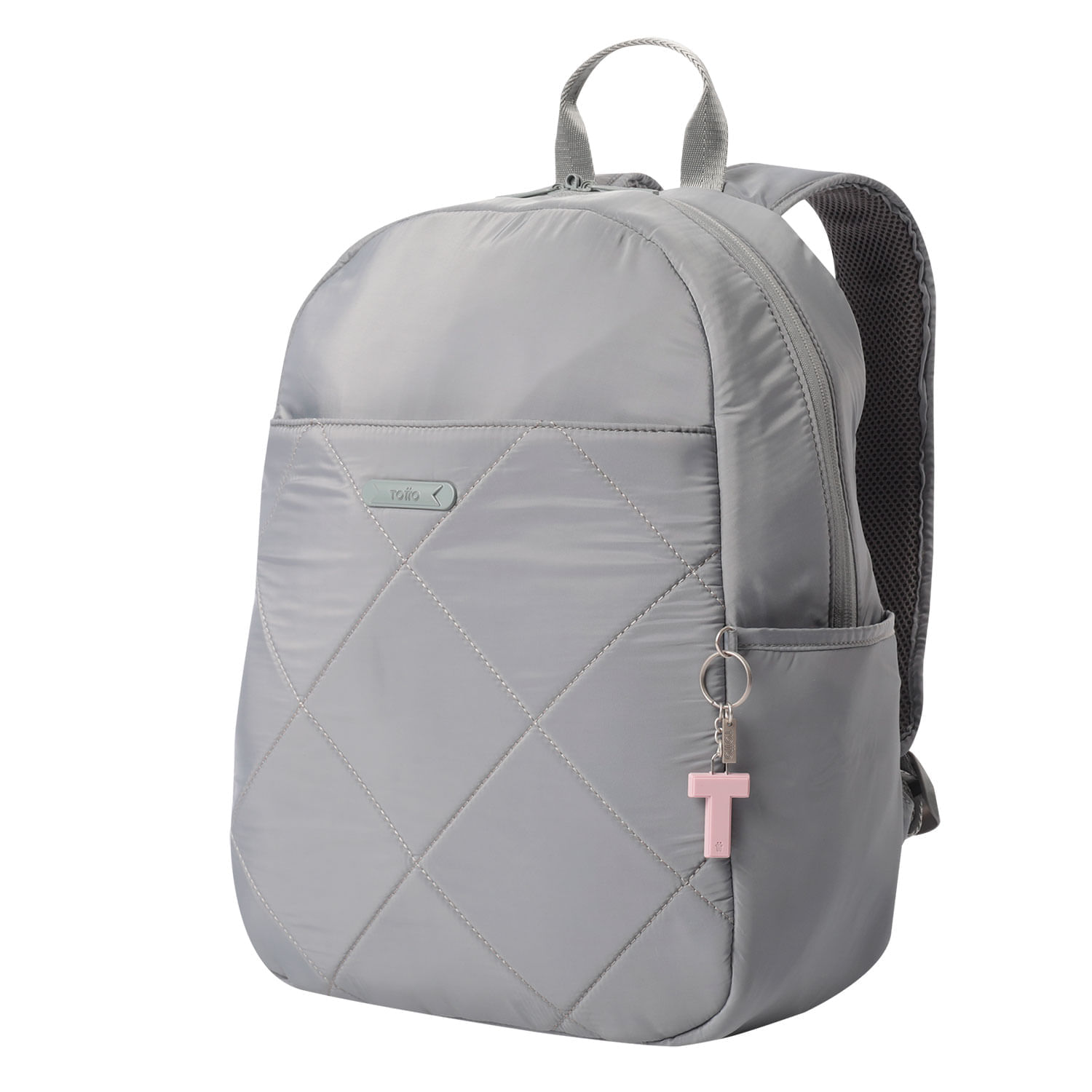 Llavero de Goma Abc color Rosado