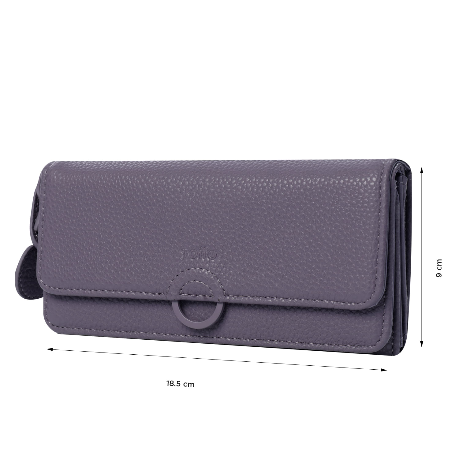 Billetera Soft Sub Con RFID Blocker Morada Grande
