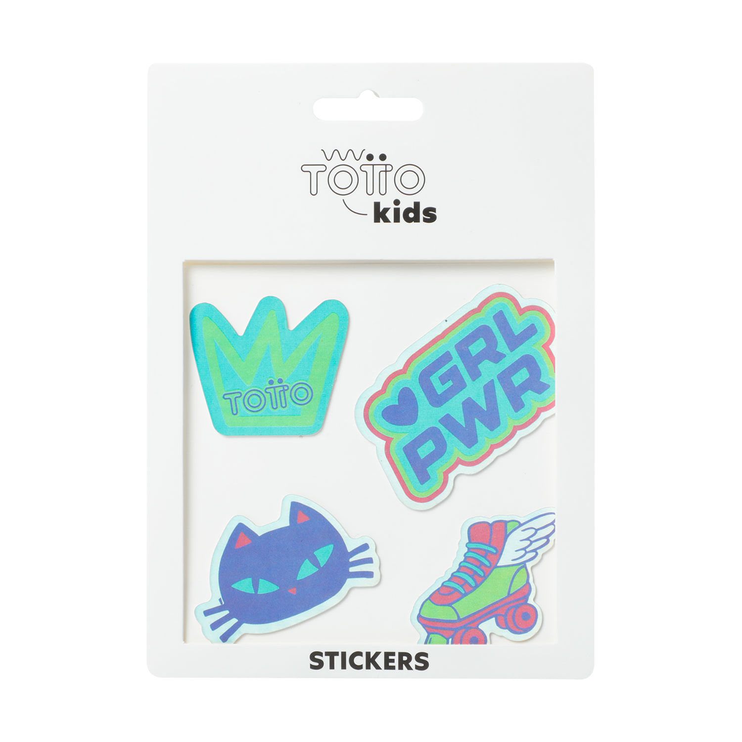 Calcomania Sticker Girl Power para Niña Gris