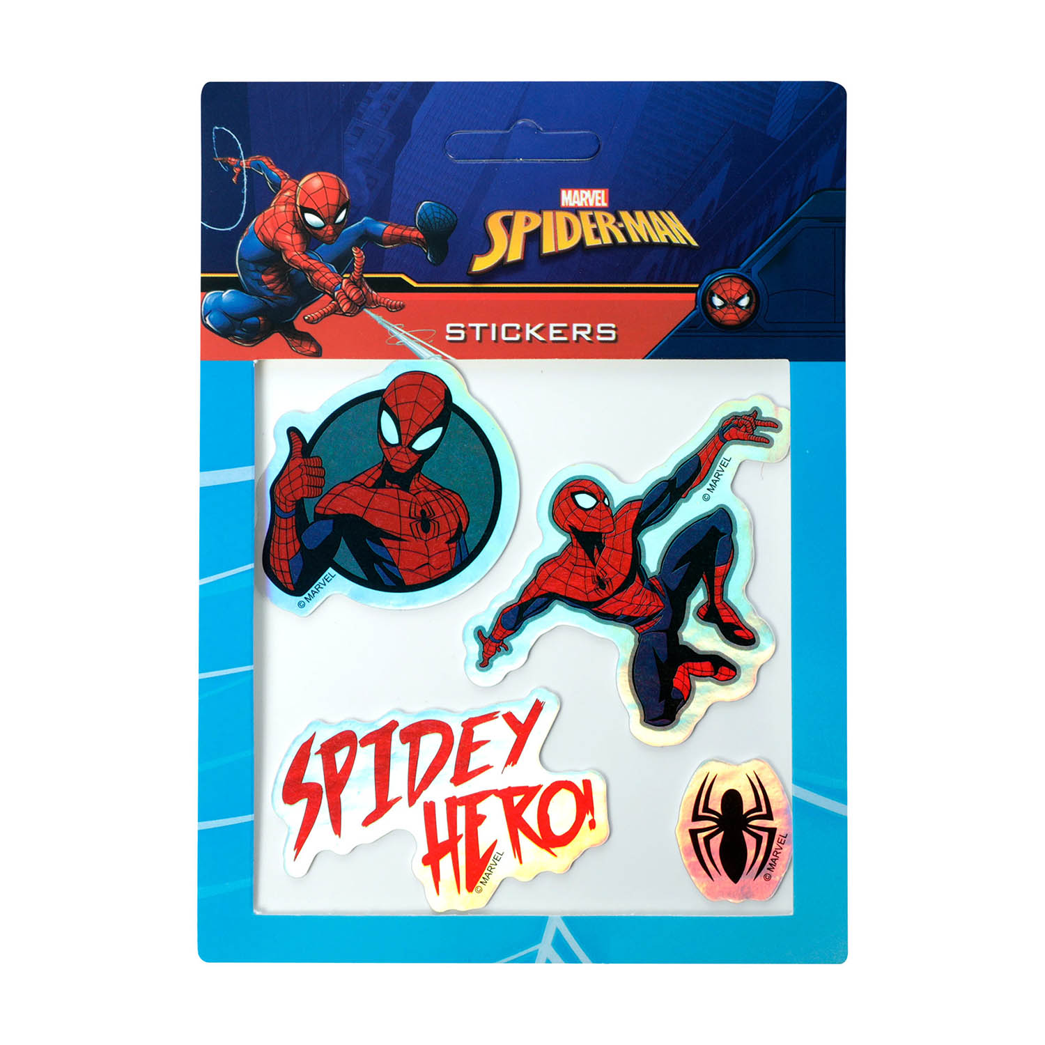 Calcomania Sticker Spiderman Amazing para niños Azul