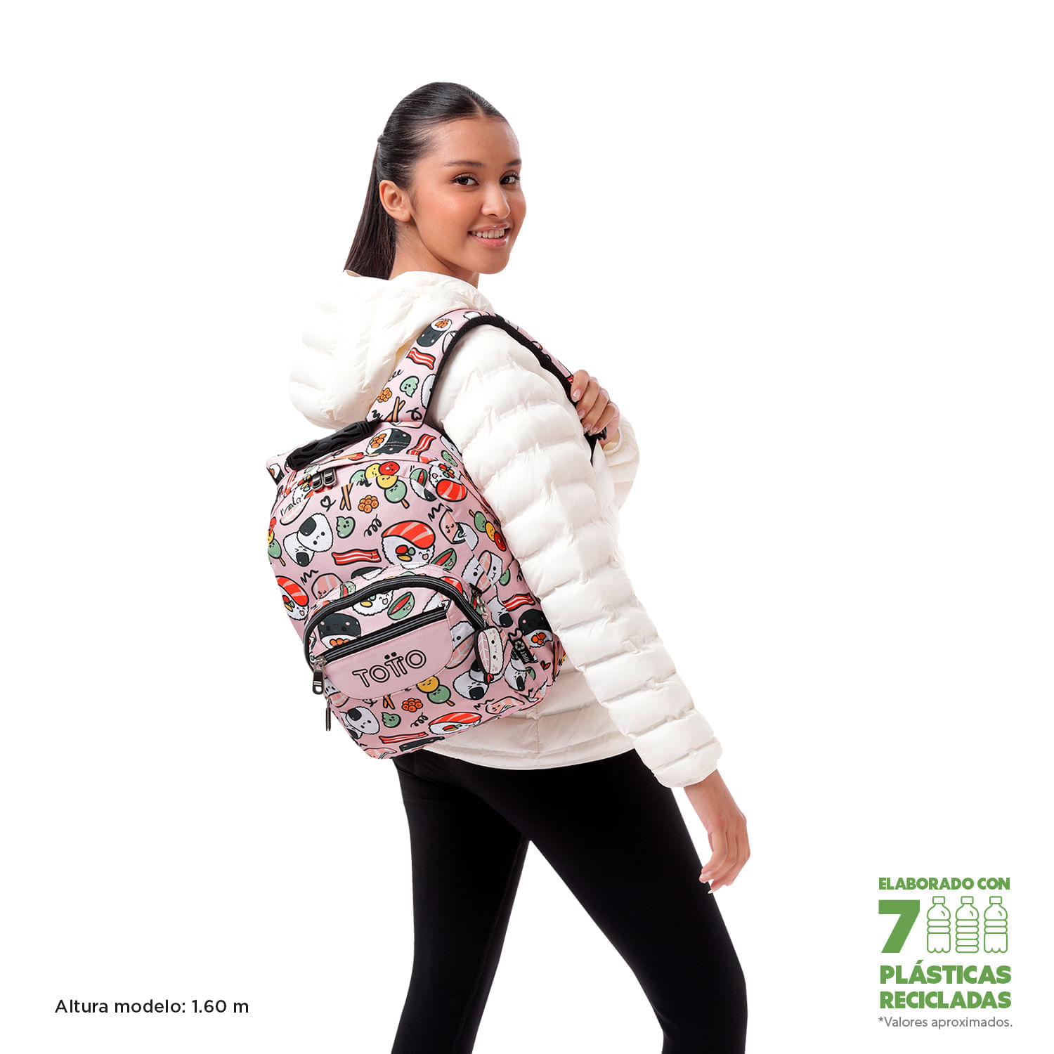 Maleta para colegio Tempera Rosada