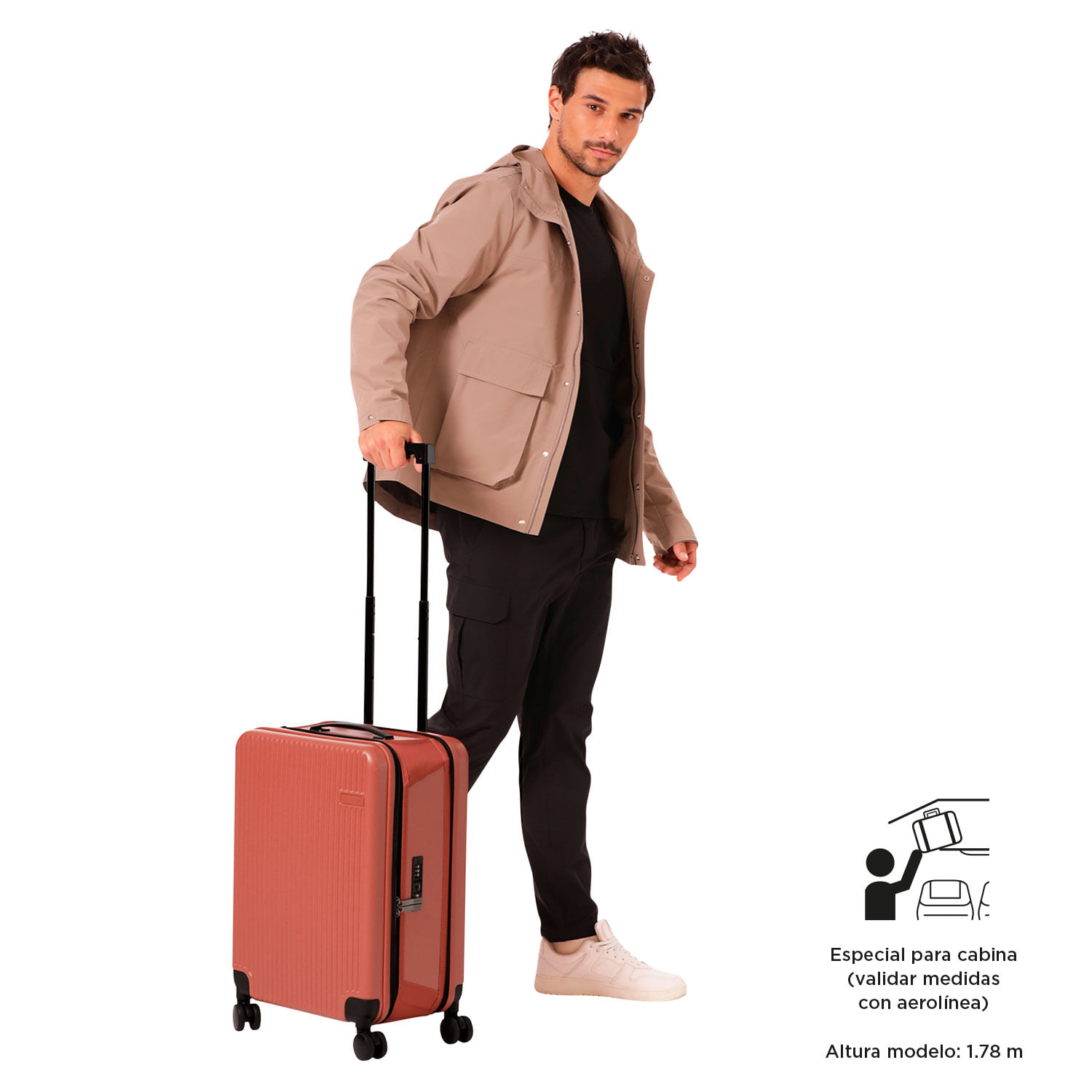 Maleta de Cabina 360 Minimize S Rojo