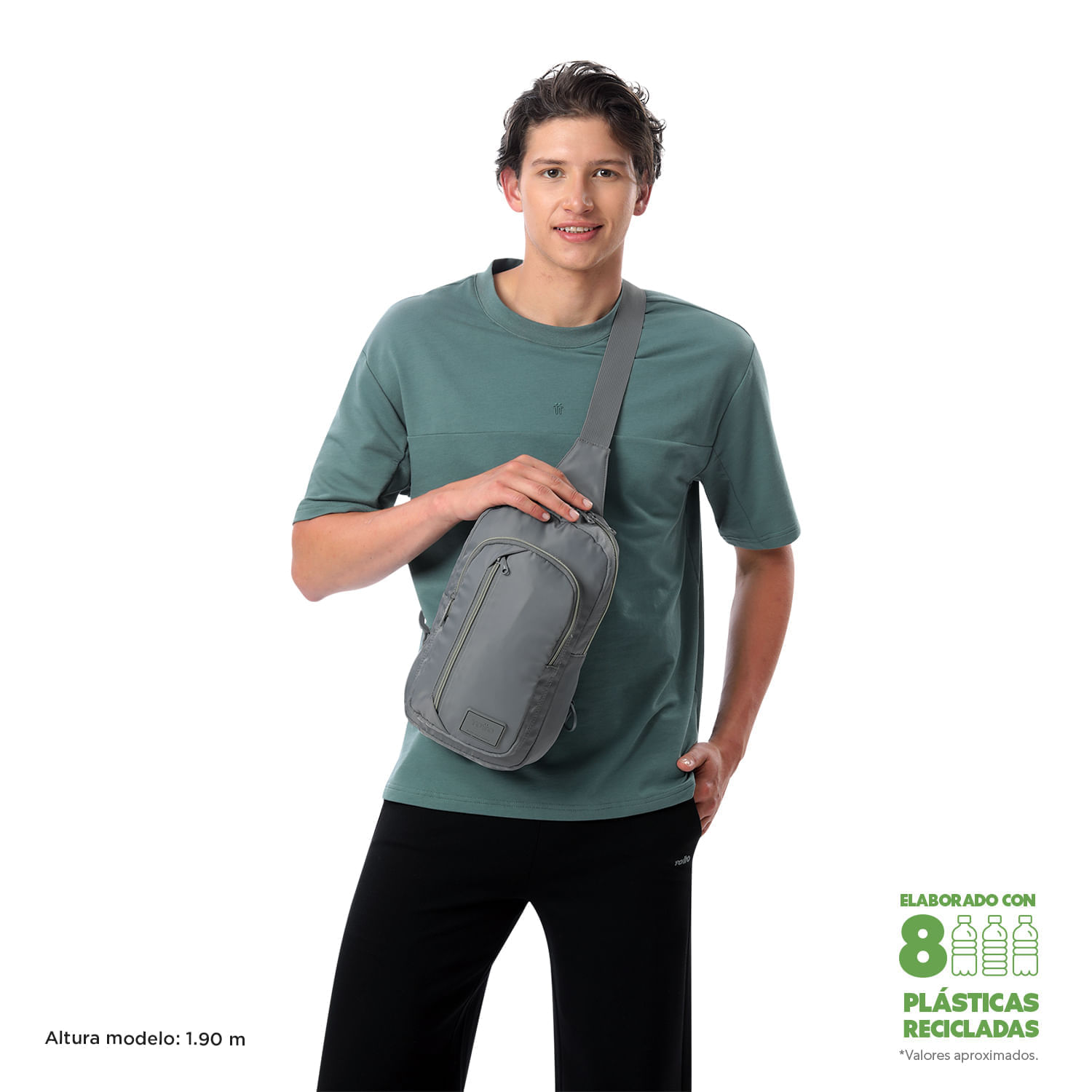 Bolso Manos Libres para Hombre Tracer Gris