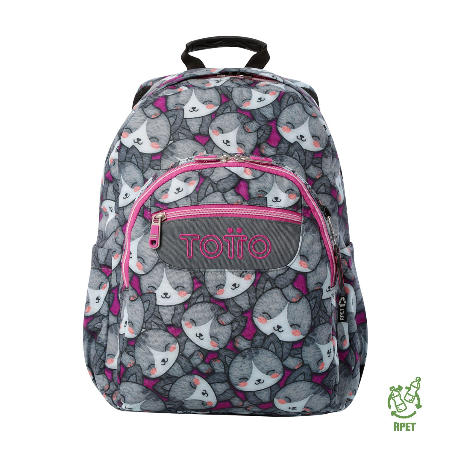 Maleta para colegio Acuarela Gris