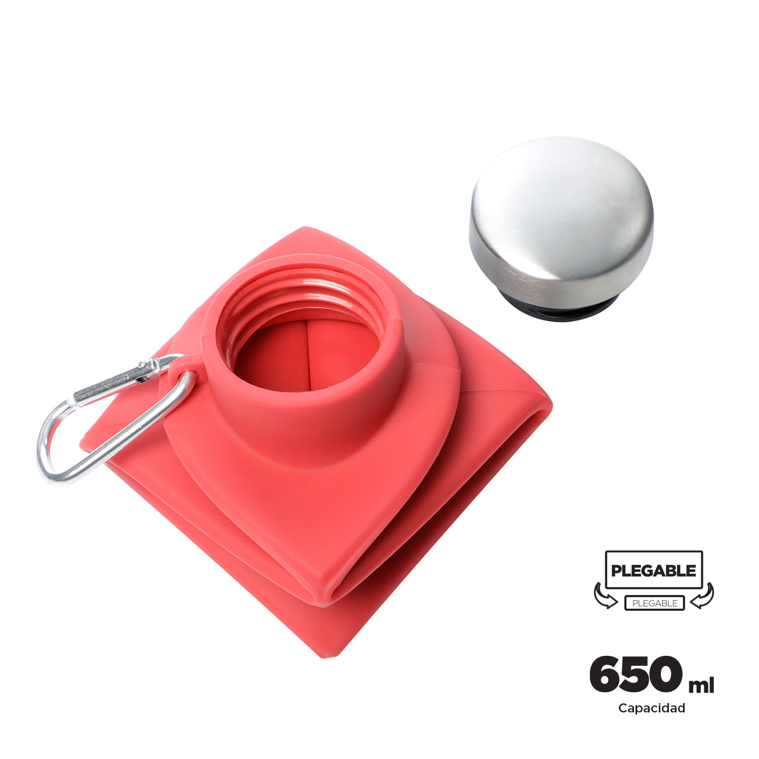 Botilito Plegable Origami Rojo Grande