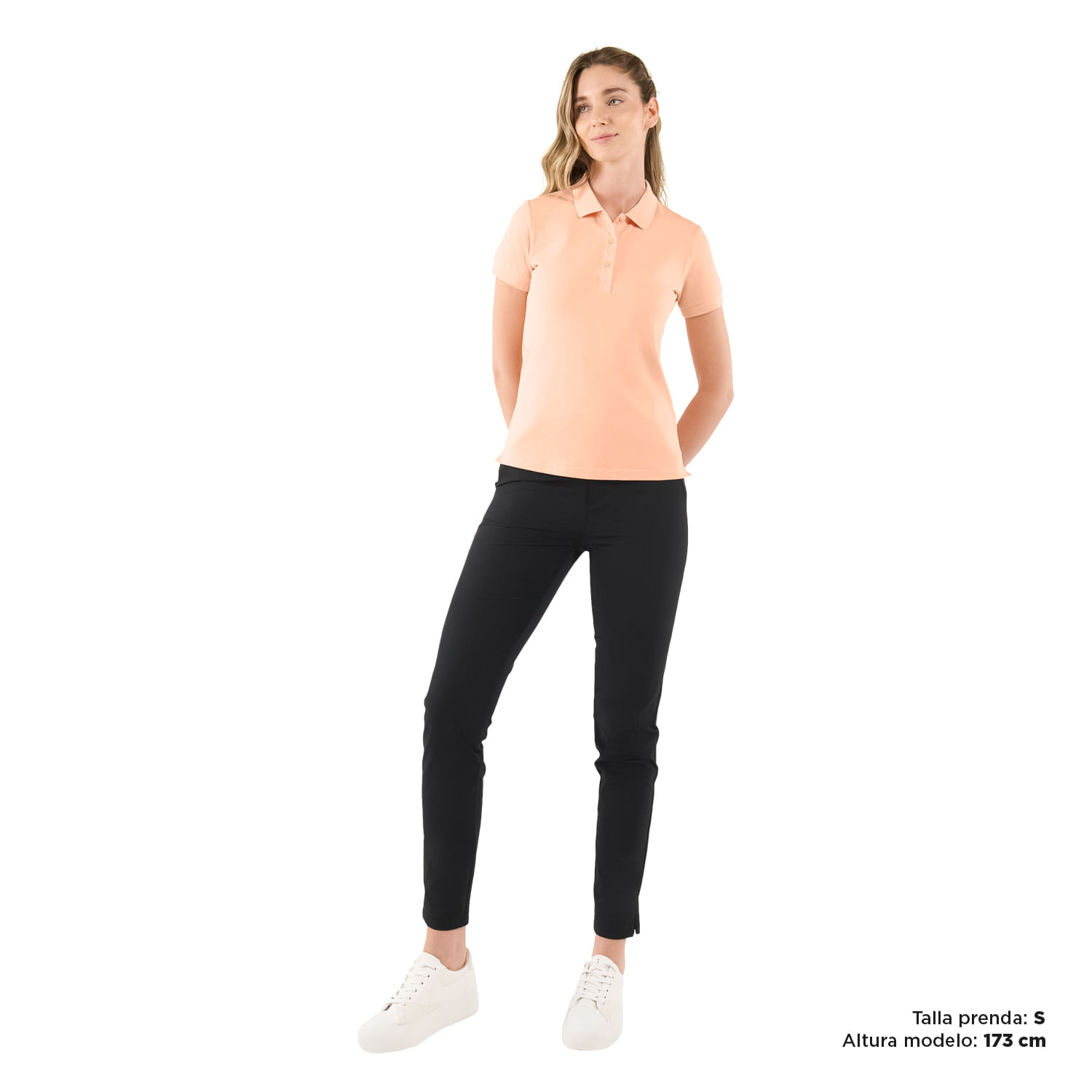 Camisa Polo Masara para Mujer Durazno
