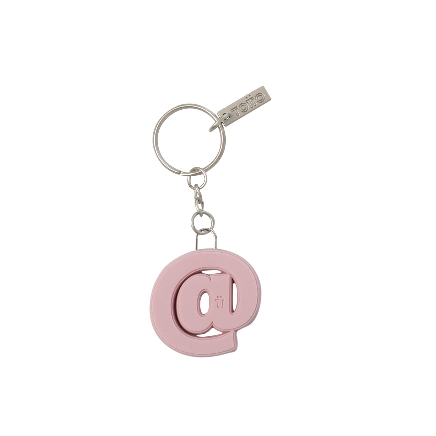 Llavero de Goma Abc color Rosado