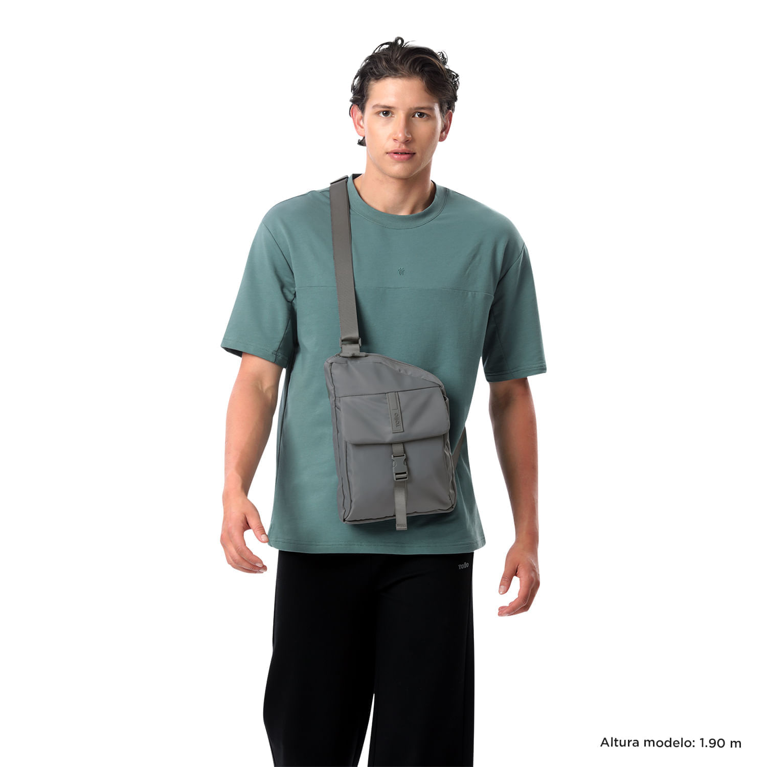 Bolsos Totto para Hombre Ttb gris Mediano Tablet 10"