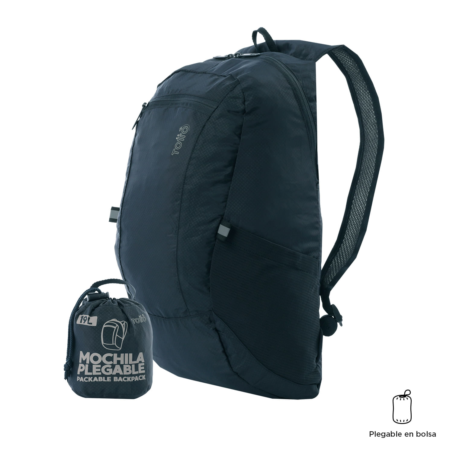 Morral Plegable Troker Mediano Azul