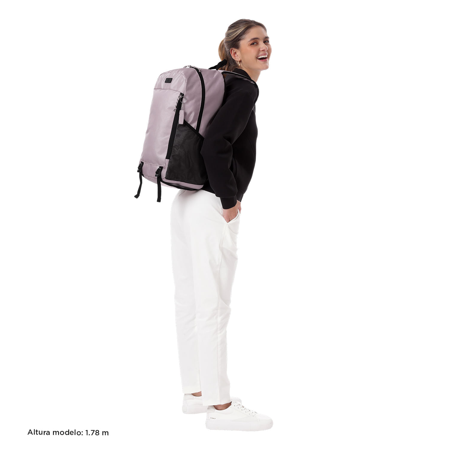 Morral Universitario Rambo Porta PC 15" Rosado Mujer