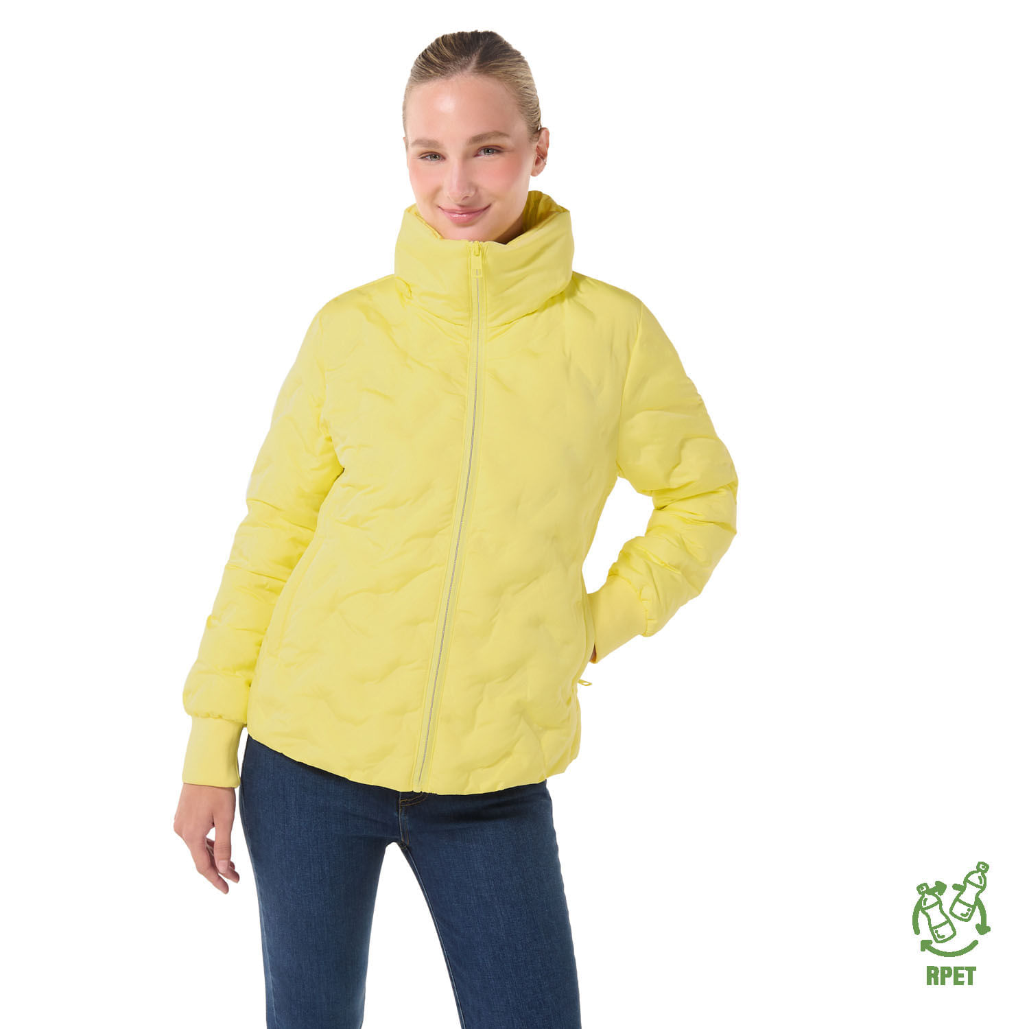 Chaqueta para Mujer Acolchada Bab Xl Amarilla