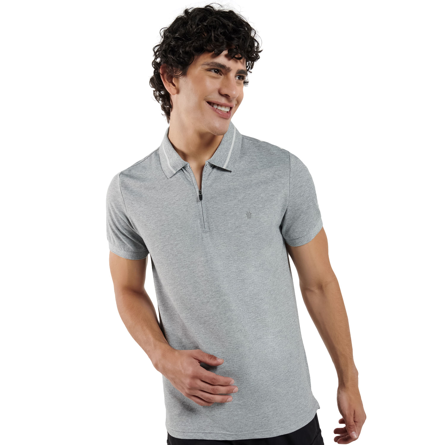 Camiseta Polo Gris Hombre Zugery