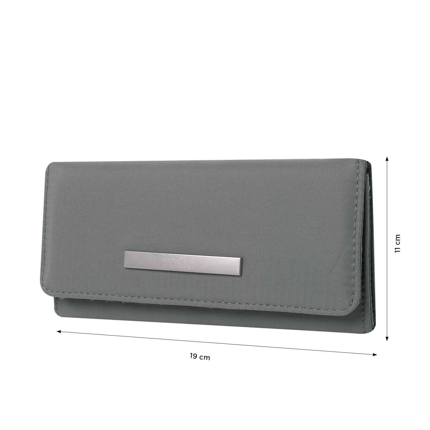 Billetera Adelaide 2 con RFID Blocker Gris Mujer