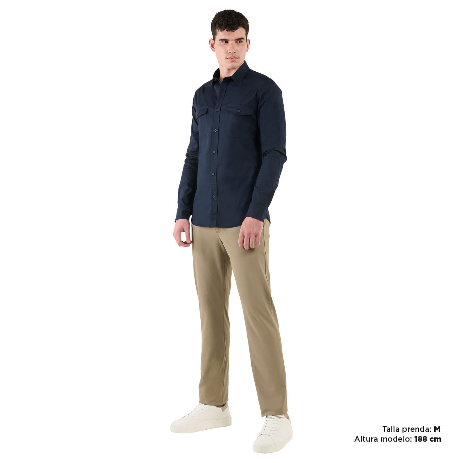 Camisa para Hombre Manga Larga Garnet Azul