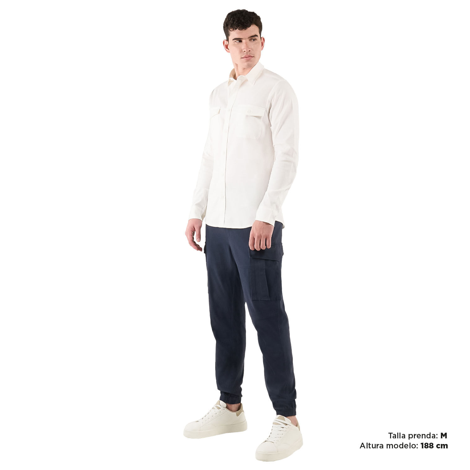 Camisa para Hombre Manga Larga Garnet Blanca