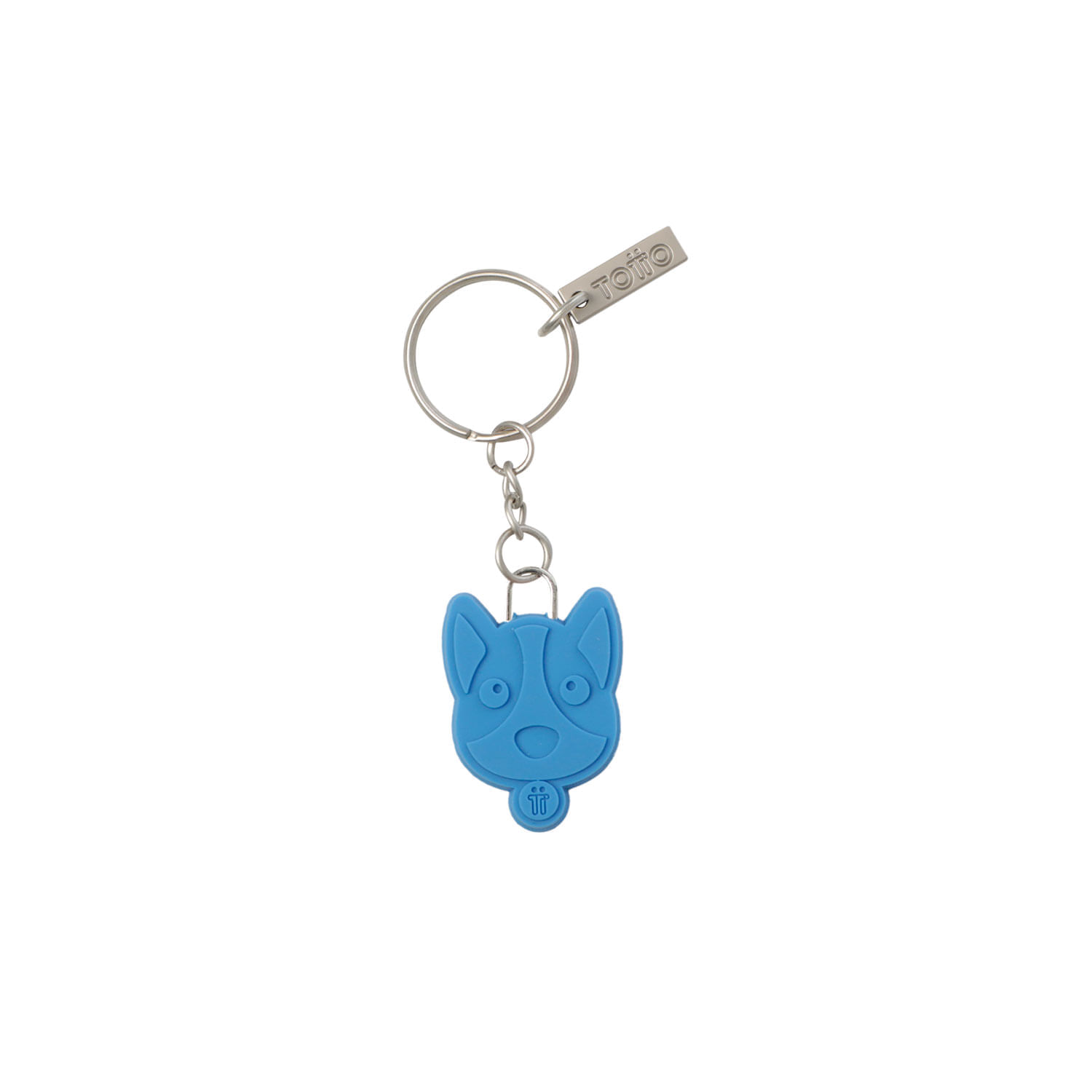 Llavero de Goma Abc color Azul