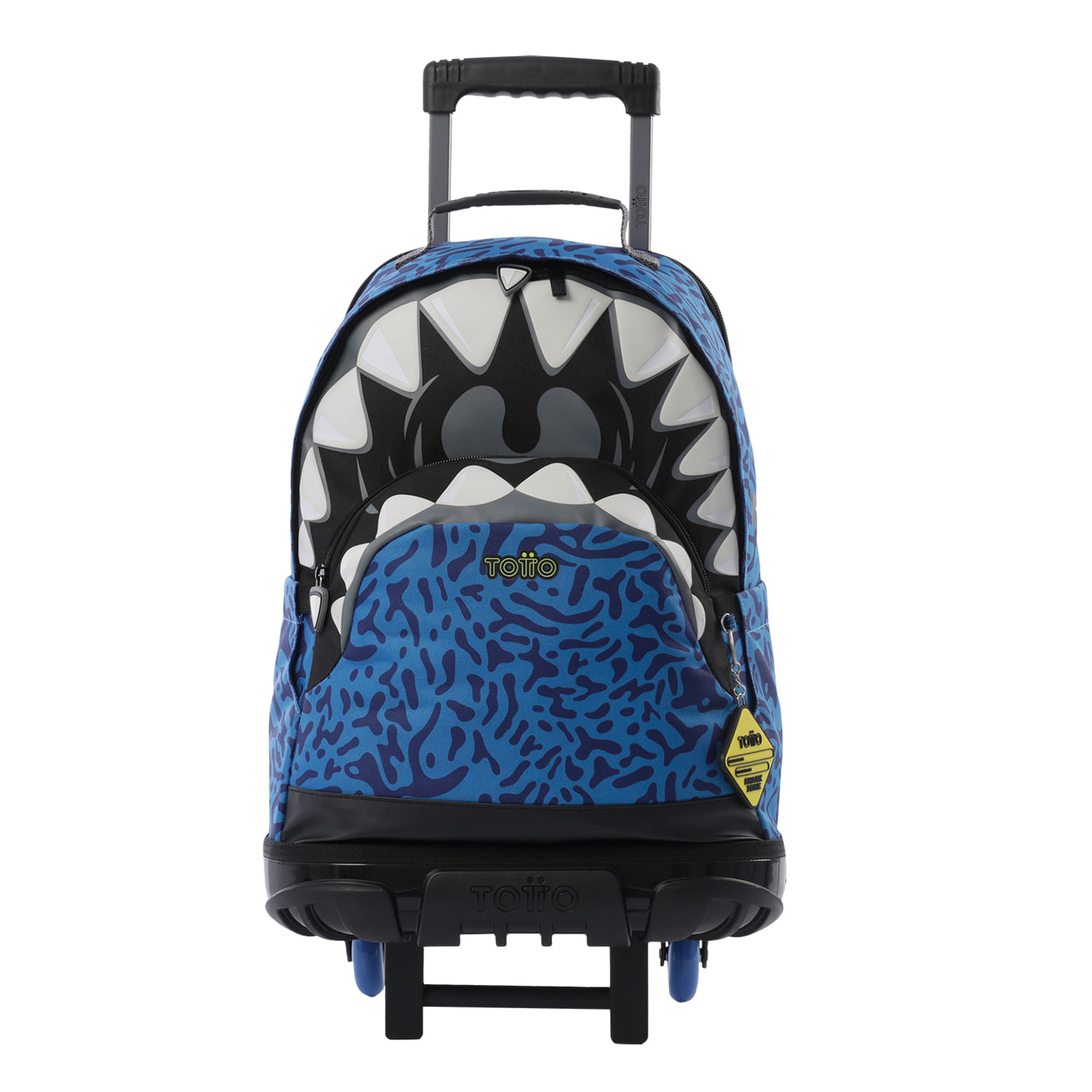 Morral con 3 ruedas Niño Sharky Grande Azul