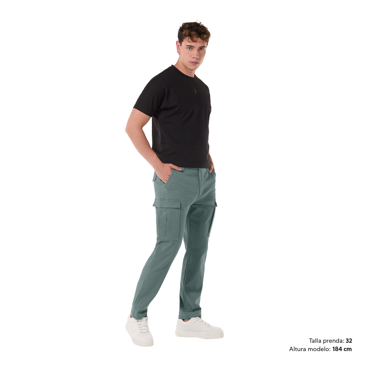 Pantalón de Moda para Hombre Congoll Verde 38