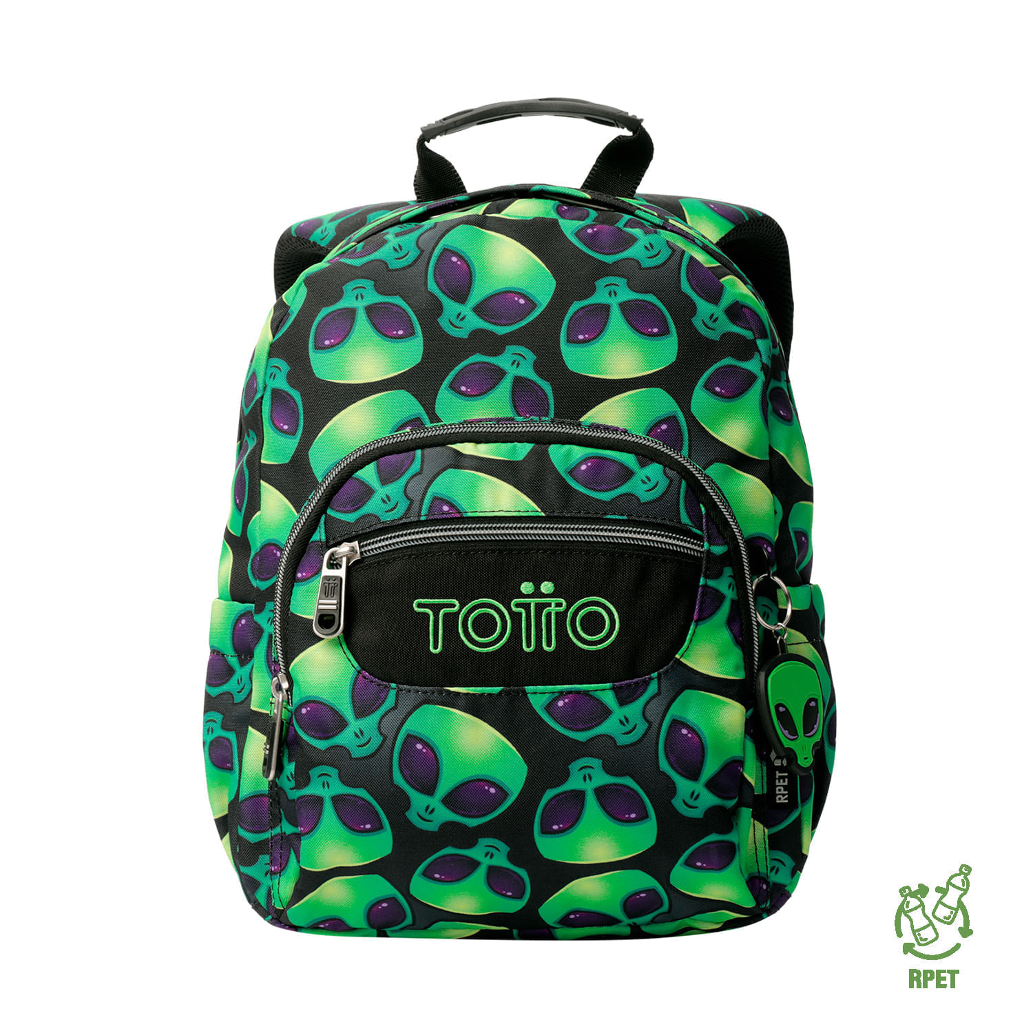 Maleta para colegio Tempera Verde