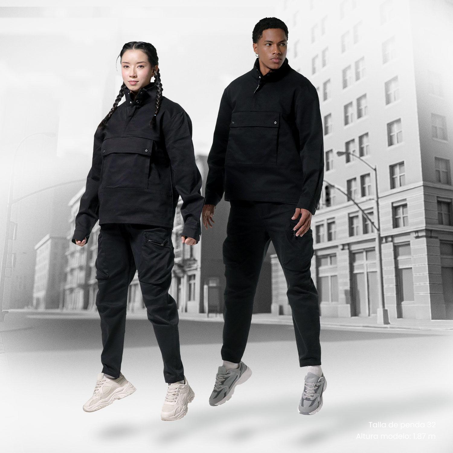 Pantalón de Moda para Hombre Onism Negro Xl