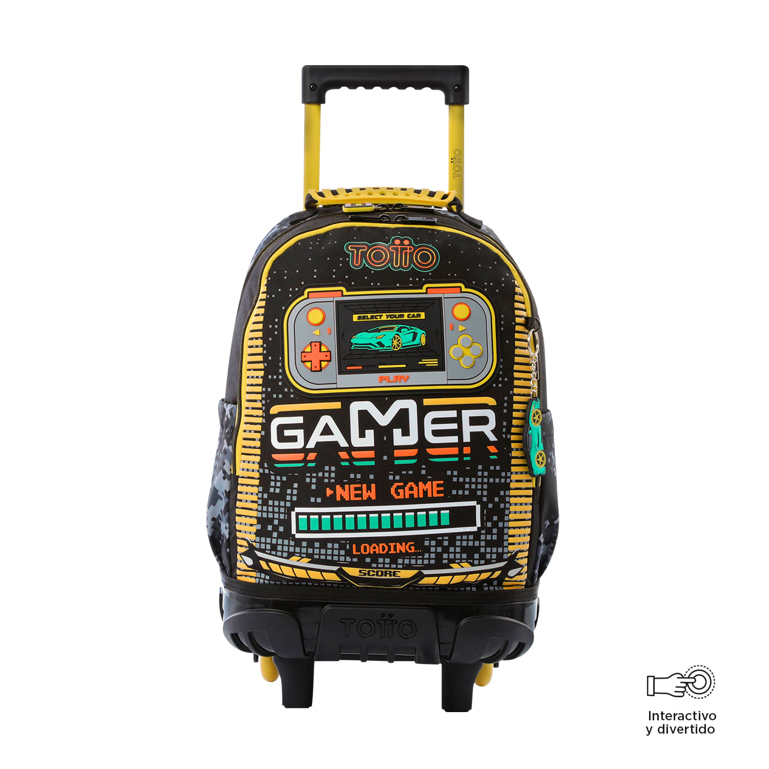 Morral ruedas Niño Best Game Mediano Negro