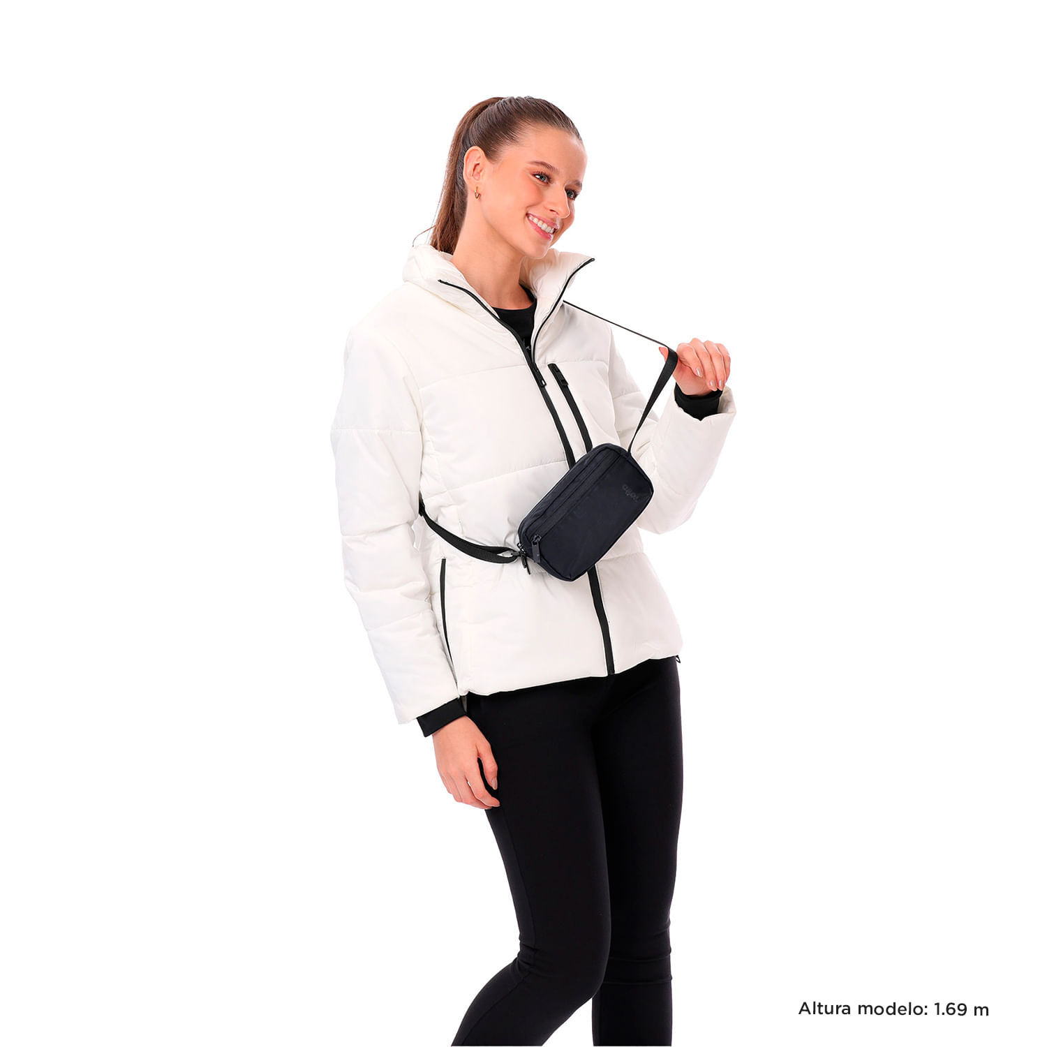 Bolso Crossbody Mujer Bombo Negro