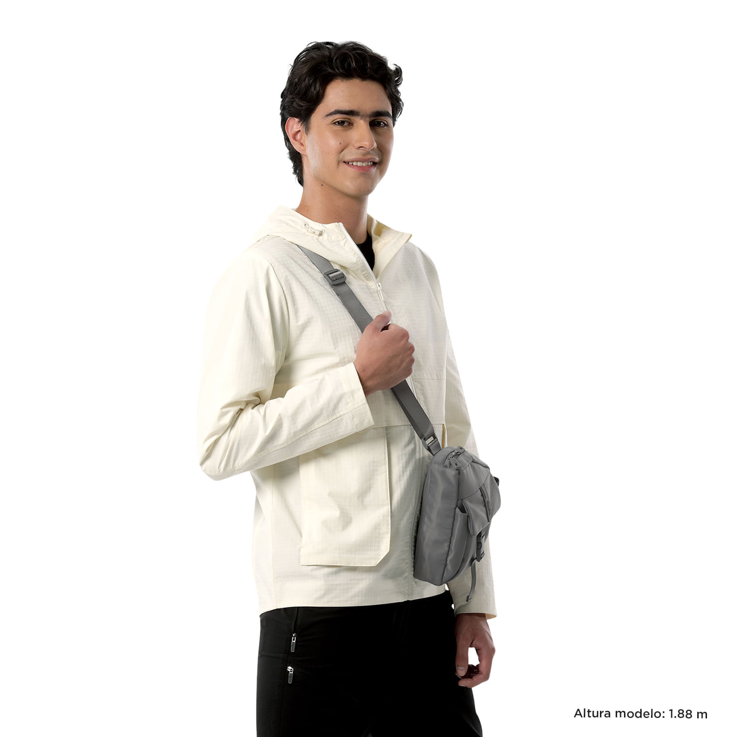 Bolso para Hombre Ttb S Manos Libres Gris