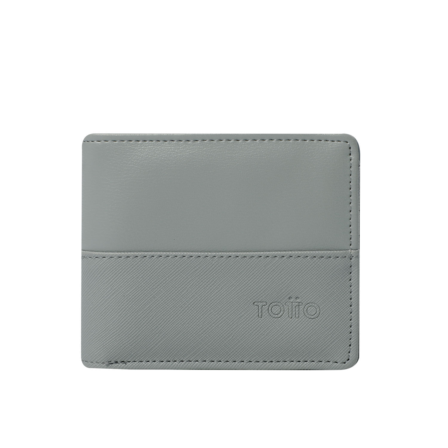 Billetera Saffiano Kri con RFID Blocker Gris Hombre