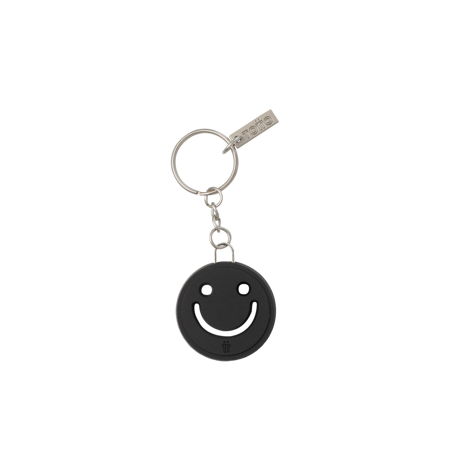 Llavero de Goma Abc color Negro