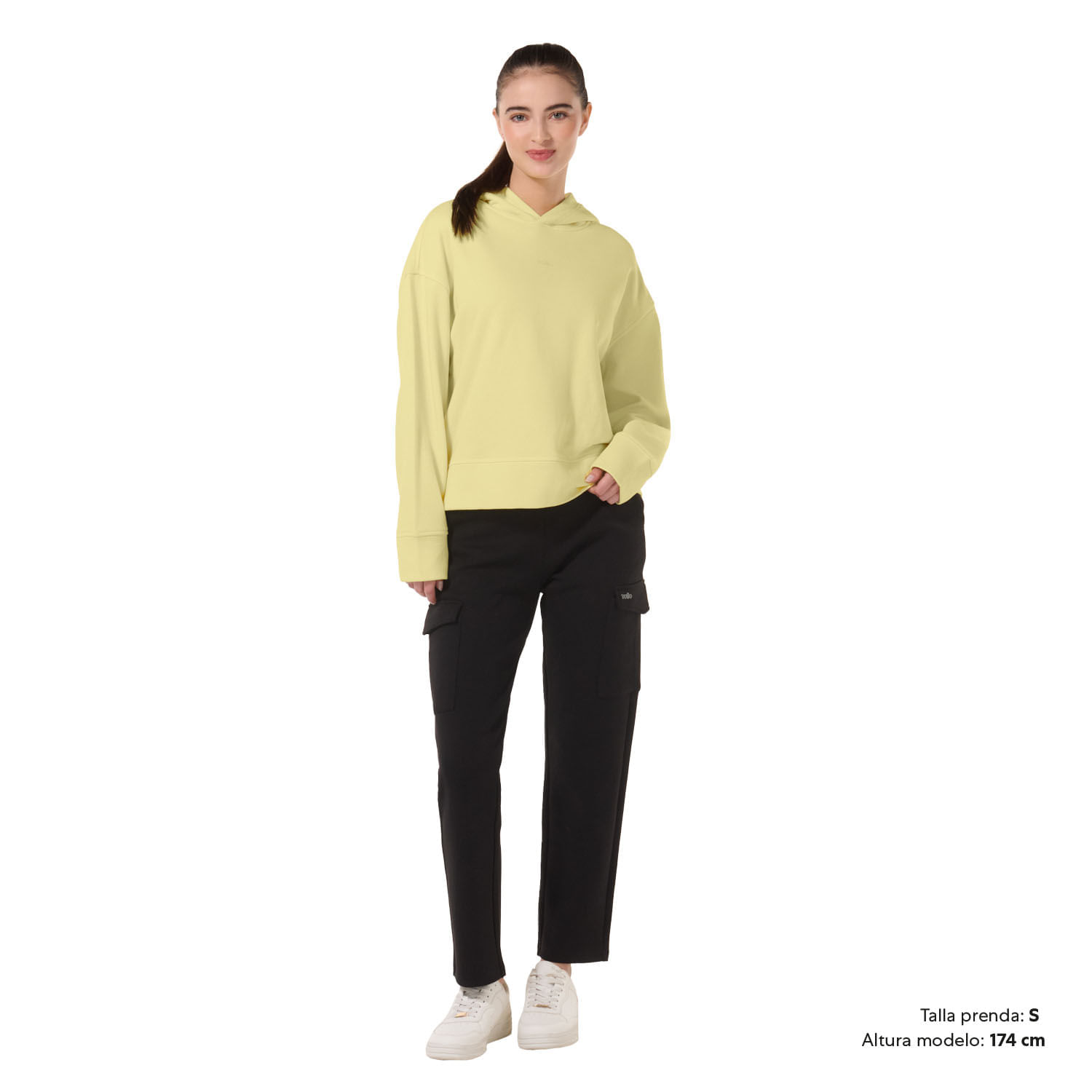 Buzo Tipo Hoodie Zinnia Mujer Xl Amarillo