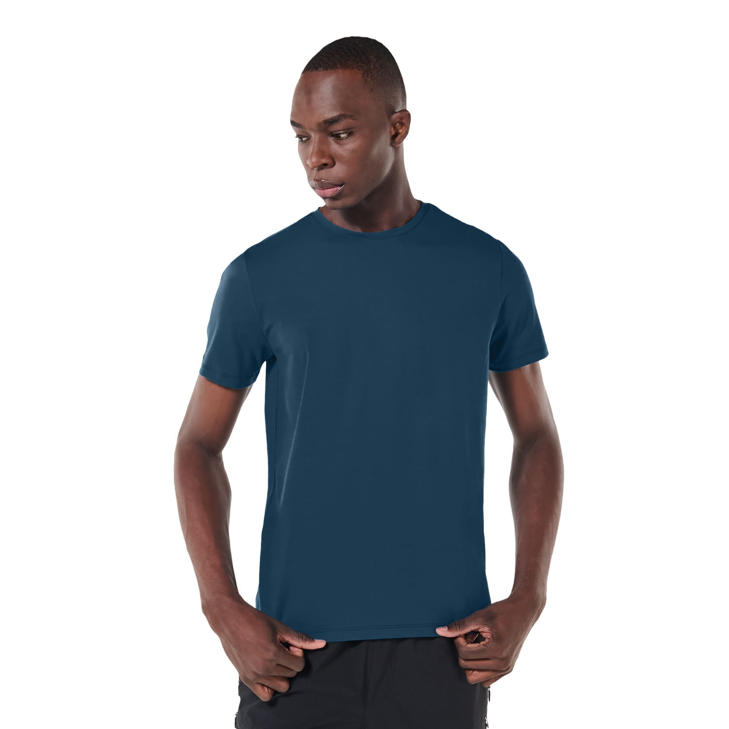 Camiseta Cuello Redondo para Hombre Manne Azul Xxl