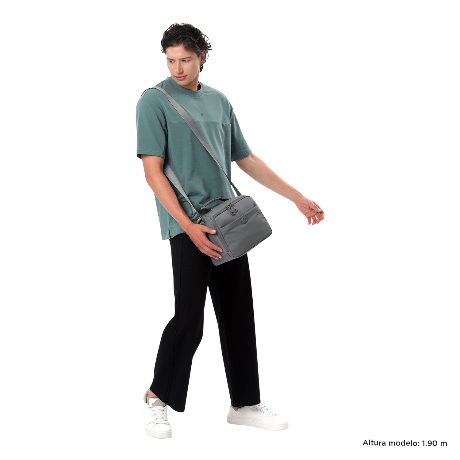 Lonchera Térmica Lors Gris con Recipiente Plástico