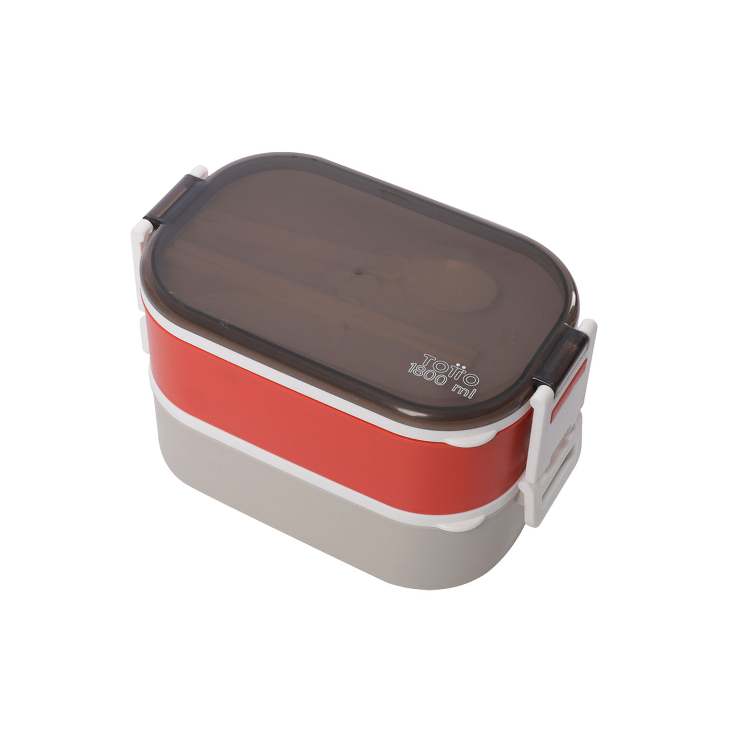 Portacomidas Magu Gris/Rojo