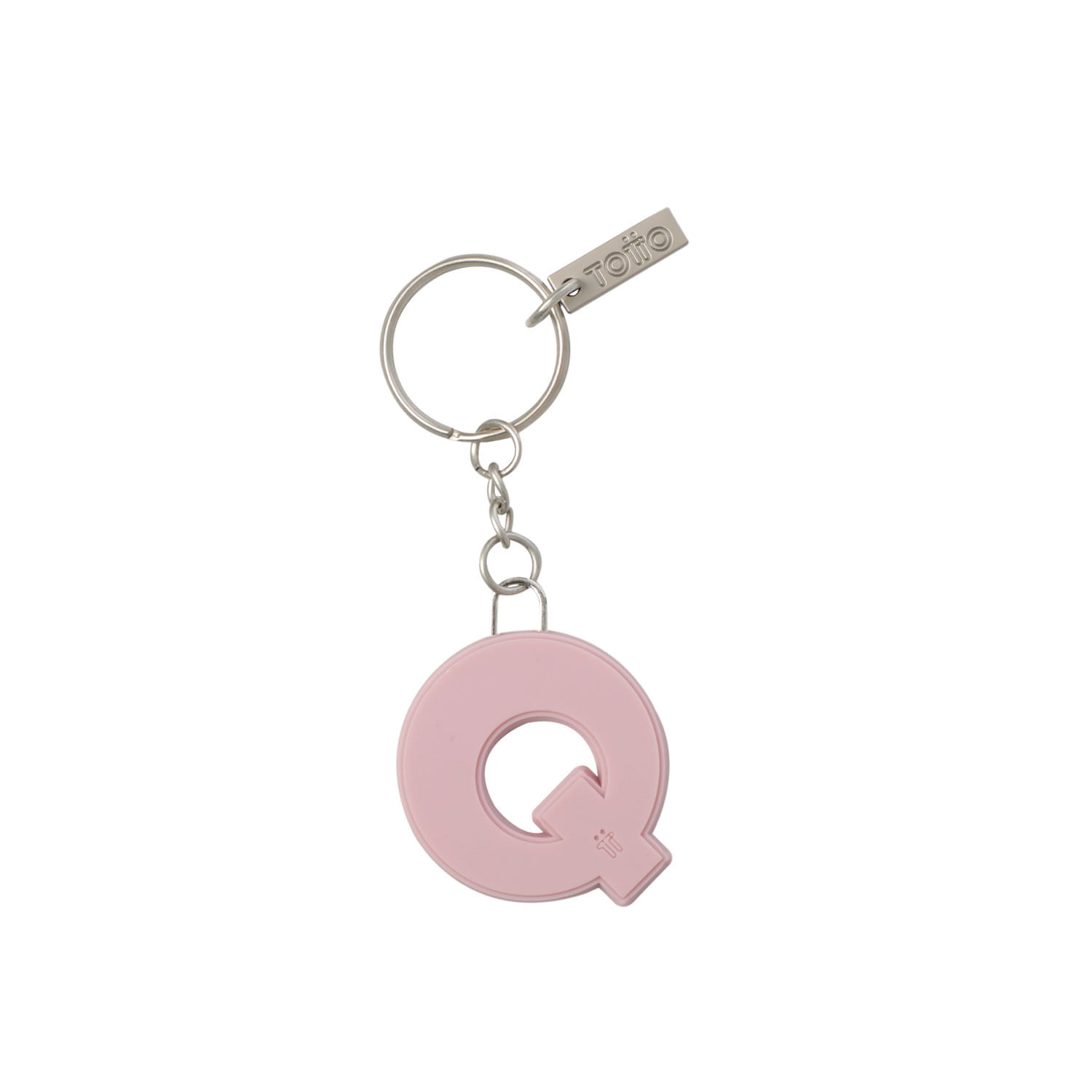 Llavero de Goma Abc color Rosado