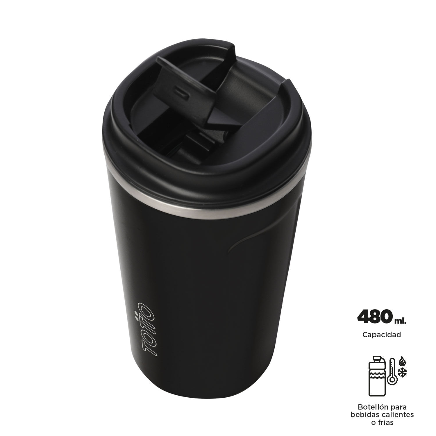 Vaso Térmico Mugell 480 ml Negro