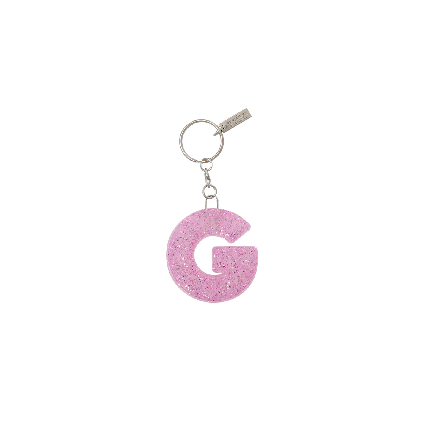 Llavero de Goma Abc color Morado