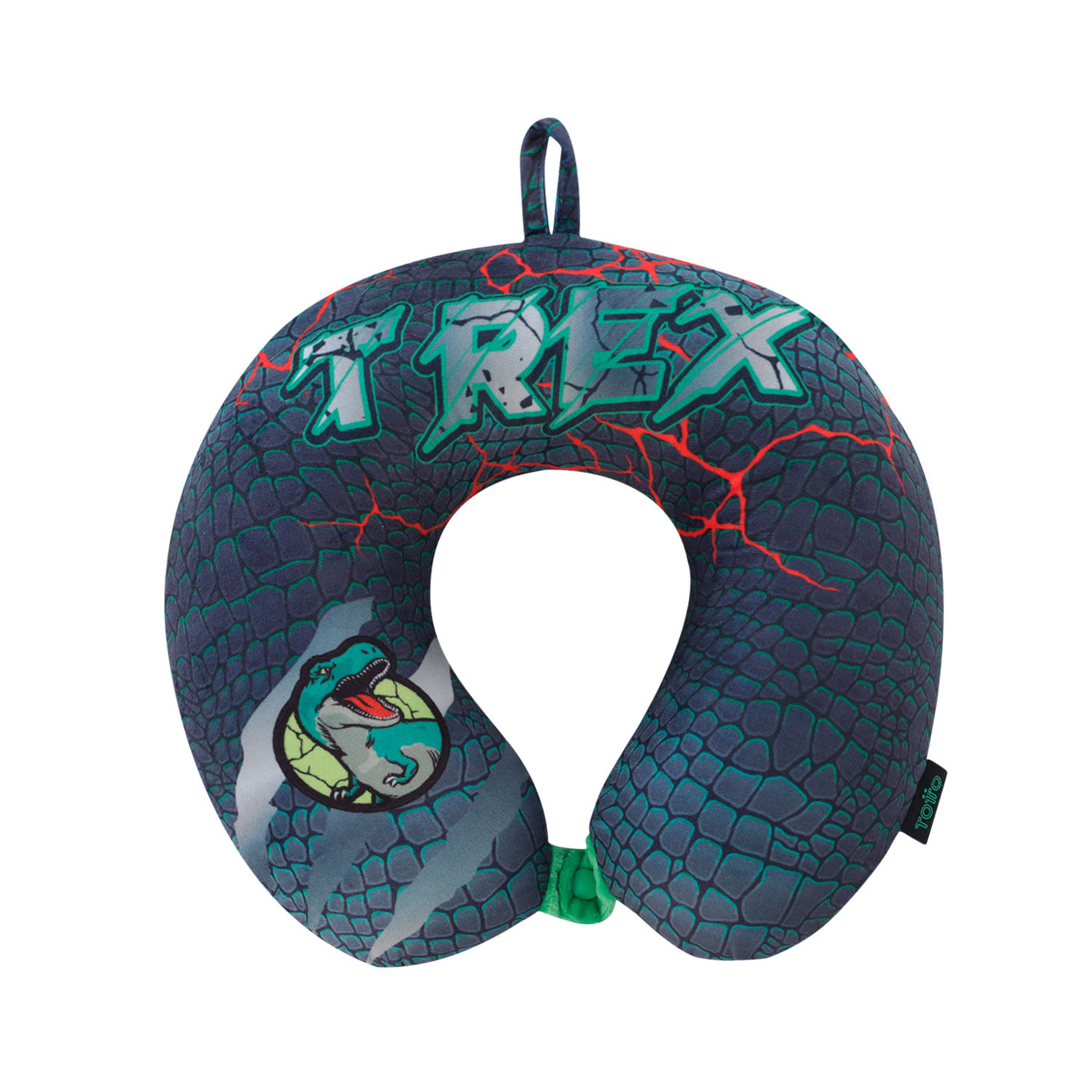 Almohada de viaje para Niño Rex Dino Gris
